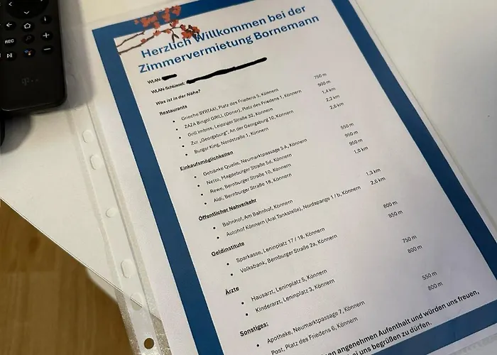 Zimmervermietung Bornemann